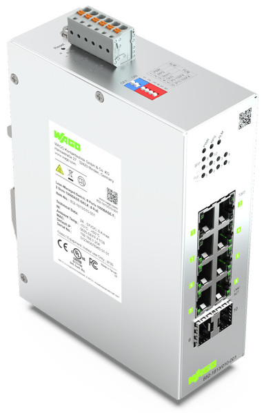 Switch ethernet administrable lean 8 ports poe+ 1000base-tx - 2 slots sfp 1000