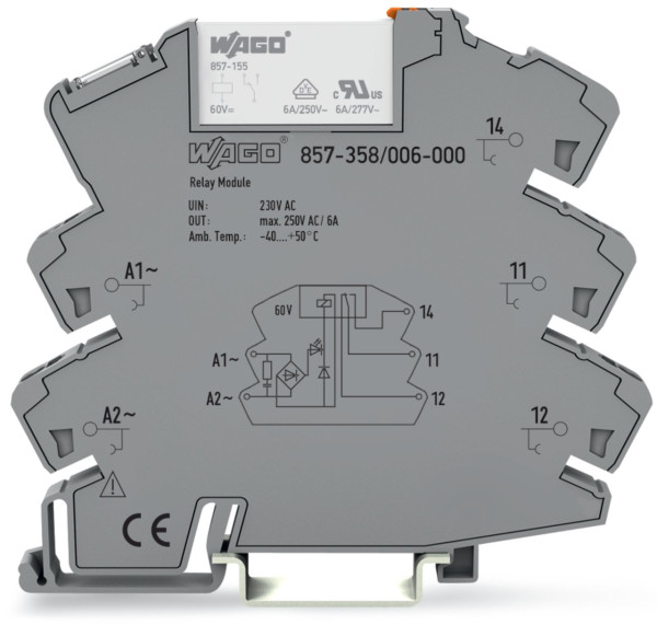 Rel ac 230v, gris