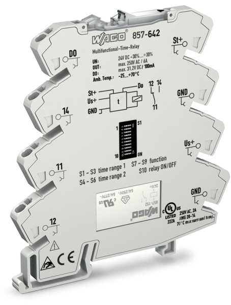 Relais temp. multif. 0.01s - 100h
