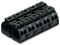 Borne raccor.5p noir pe-n-l1-l2-l3