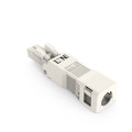 Connecteur femelle 2 pôles avec décharge de traction / blanc