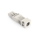 Connect male a/boit/dech/4pol/blanc