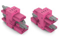 Distributeur 3 départs 4 pôles cod. b, rose - Wago - 8901736
