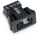 Connect f snap-in enqu.4-pol/noir