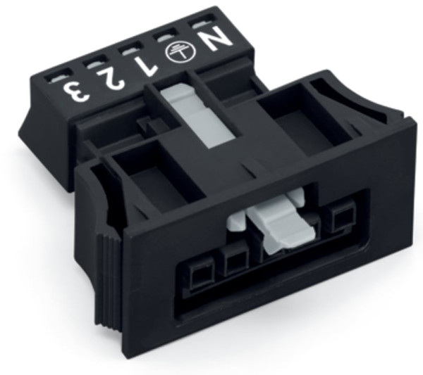 Si-buchse 5-pol. mit vk, schwarz - Wago - 890705