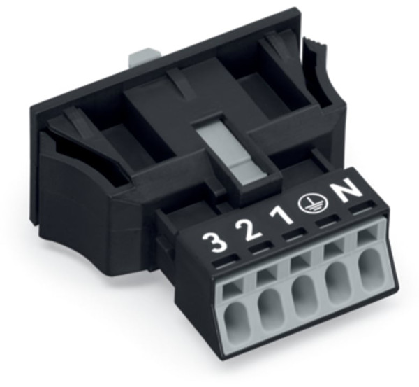 Connect mâle 5 p/noir/vers.snap-in - Wago - 890715