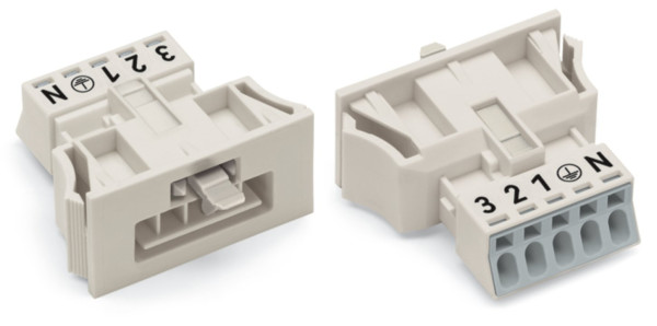 Connect mâle 5 p/blanc/vers.snap-in - Wago - 890735