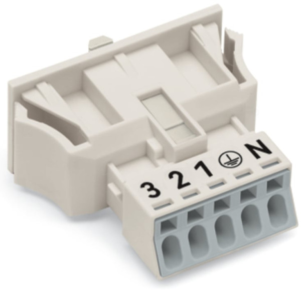 Connect mâle 5 p/blanc/vers.snap-in - Wago - 890735