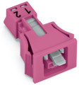 Connecteurs femelles encastrables rose