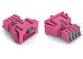 Connecteurs femelles encastrables rose
