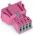Connecteurs femelles encastrables rose