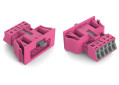 Connecteurs femelles encastrables rose
