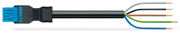 Cordon f/- 5g1.5mm/pvc/1m/noir