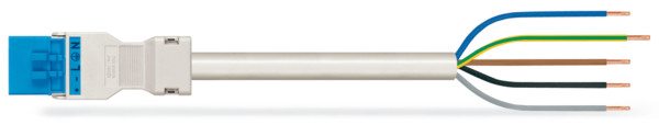 Câble de raccordement précâblé eca connecteur mâle/extrémité libre, bleu - Wago - 8918985/216102