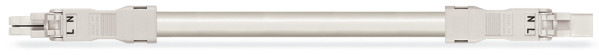 Cordon mâle/femelle 2x1,5mm² ho5vvf blanc 3m