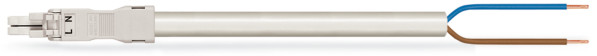 Câble de raccordement eca connecteur femelle/extrémité libre, blanc