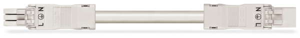 Cordon mâle/femelle 3g1mm² ho5vvf blanc 2m