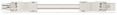 Cordon mâle/femelle 3g1mm² ho5vvf blanc 2m