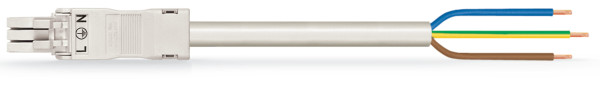 Cordon f/- 3g1.5/pvc/1m/blanc