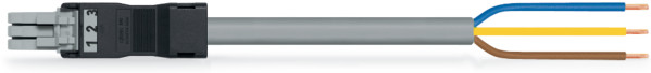Câble de raccordement précâblé eca connecteur femelle/extrémité libre, gris