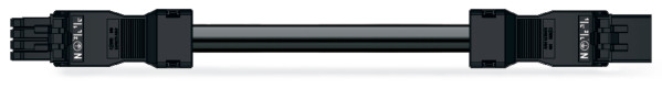 Racc.câble conn.f/m.sh/4-p/1m/noir - Wago - 8918994/016101