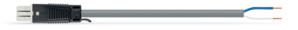 Câble de raccordement précâblé connecteur femelle/extrémité libre, gris