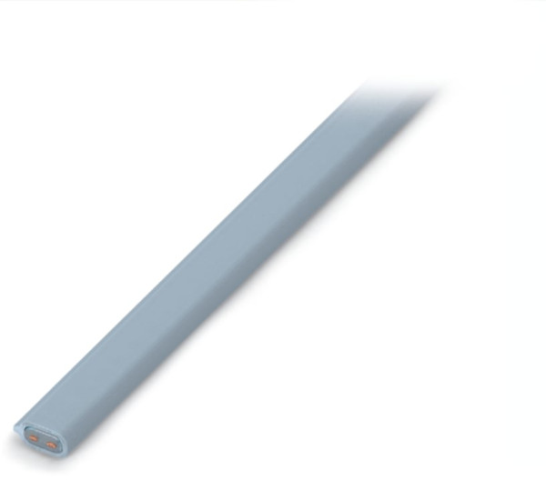 Cable plat s/halogene 2x1.5mm² gris
