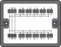 Boîte de distribution courant alternatif (230 v), noir