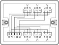 Boîte de distribution distribution cour. triph. au cour. alt. (400 v/23