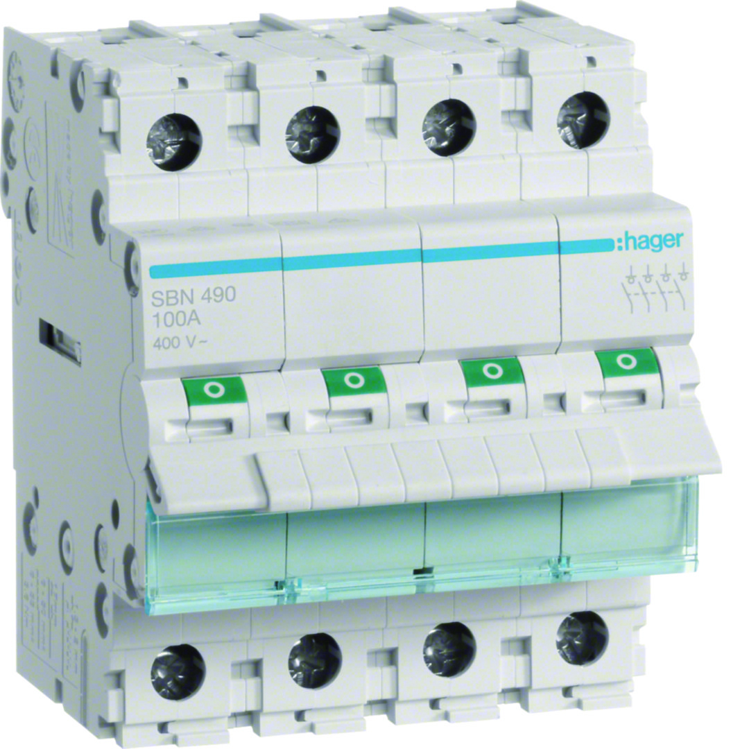 Hager Fehlerstrom-Leitungsschutzschalter 4P 10kA C-25A 300mA Typ A ab
