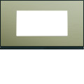 Plaque de finition gallery 4 modules bronze entraxe 57 mm