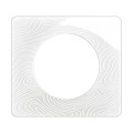 Plaque céliane 1 poste - blanc relief emballage gd
