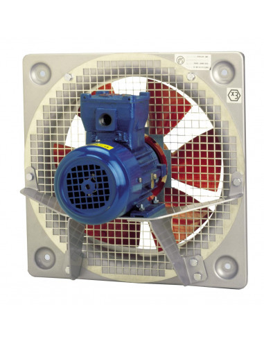 Ventilateur hélicoïde mural atex iibht4, 2240 m3/h, tri 230/400v, d 315 mm