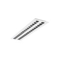 Luminaires tertiaire et scolaire encastrés - optix luminaire led encastré 1200x300mm 2 lignes 26w 3250lm 830 aluminium da