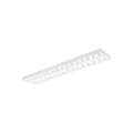 Luminaires tertiaire et scolaire surface et suspendu - optix plafonnier led basse luminance montage en saillie 1200 2l 23w 3400lm 830 blanc