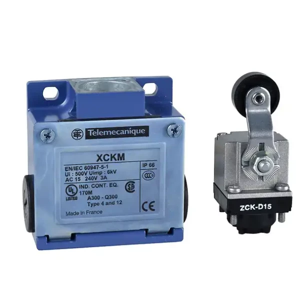 Interrupteur de position Telemecanique Sensors XCKM115 - Tête à galet métallique - 1NC+1NO - IP66