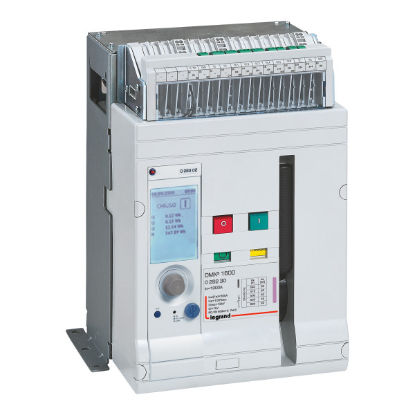 Disjoncteur ouvert fixe dmx³1600 50ka 3p 1000a avec unité mp4.10 028302