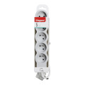 Legrand - multiprise fb 5x2p+t standard 1.5m 1mm2 blanc/gris