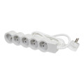 Legrand - multiprise fb 5x2p+t standard 1.5m 1mm2 blanc/gris