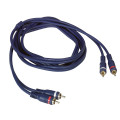 Cordon audio stéréo rca mâle/mâle - long 2 m