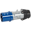 Fiche droite Hypra - IP44 - 16 A - 200/250 V~ - Prise 2P+T - métal