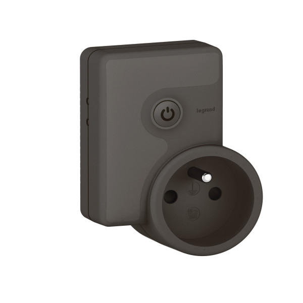 Prise de courant Mobile Connectée 16A 3680W avec Mesure et Notifications - Graphite Netatmo