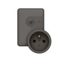Prise de courant Mobile Connectée 16A 3680W avec Mesure et Notifications - Graphite Netatmo