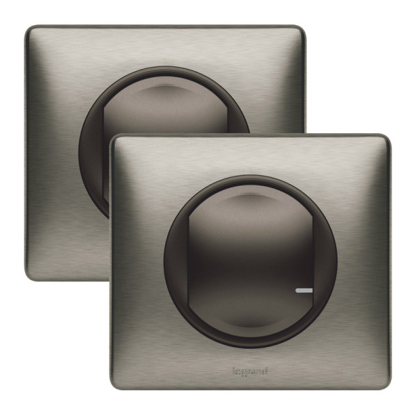 Ajouter un va-et-vient sans fil Legrand Céliane graphite 1 interrupteur sans fil et 1 interrupteur 230V 