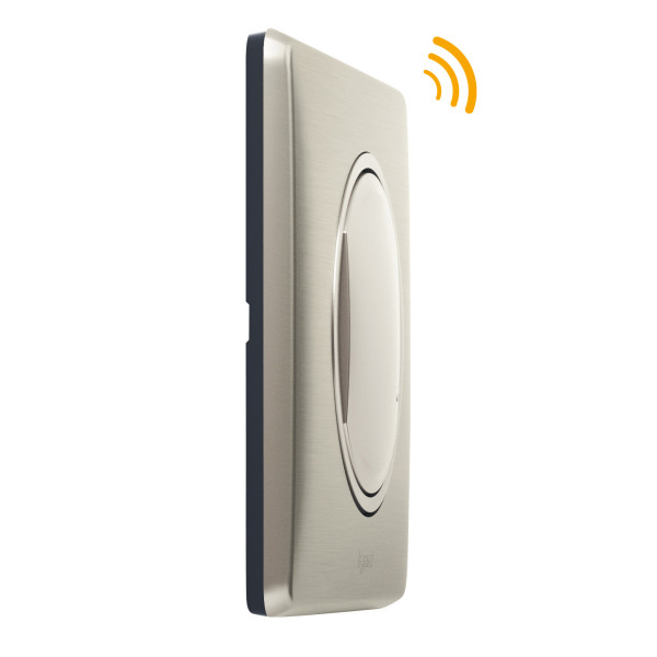 Ajouter un va-et-vient sans fil Legrand Céliane titane 1 interrupteur sans fil et 1 interrupteur 230V 