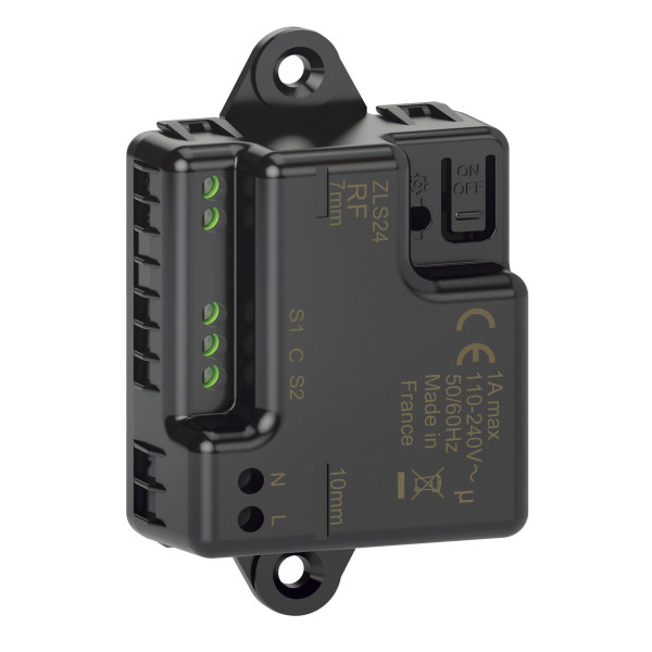 Récepteur connecté Legrand Céliane pour portail et porte de garage noir borne à vis 