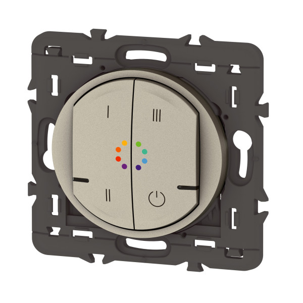 Commande sans fil Céliane With Netatmo pour ampoules multicouleurs compatible Zigbee - finition titane