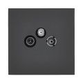 Prise TV/FM/SAT noir mat Legrand Art d'Arnould univers Epure