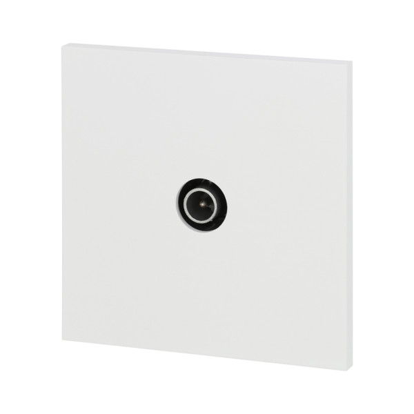 Prise télévision blanc satin Legrand Art d'Arnould univers Epure