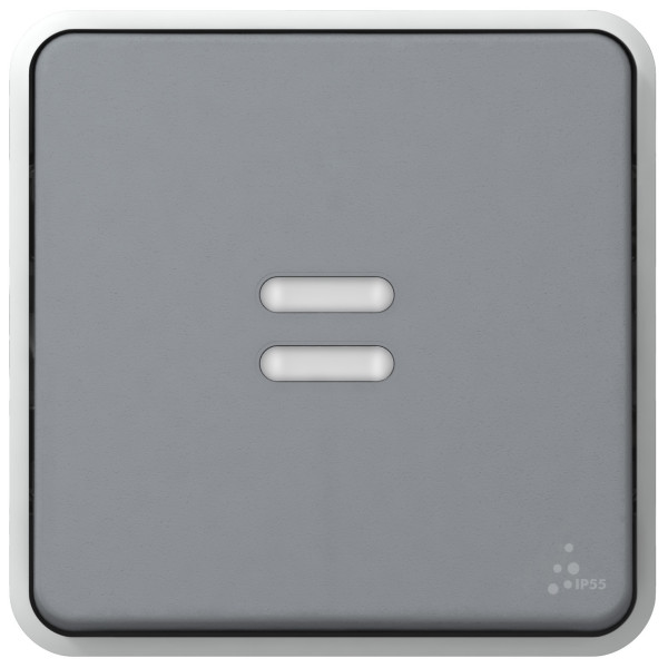 Va-et-vient témoin sans neutre Legrand Plexo composable gris - 6 AX